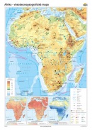 Afrika - všeobecnogeografická mapa (100x140 cm – 1:7300000), nástenná, fóliovaná, lištovaná