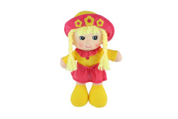 Bábika Kvietok handrová látka - 35 cm