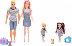 Woody Bábiky Rodina s miláčikmi, 30 cm