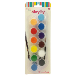 Akrylové farby (Akrylky)- 12ks/4,5ml