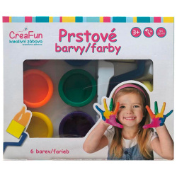 CreaFun - Prstové farby 6 kusov