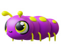 Jiggly bugs interaktívna húsenica fialová