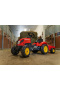 Falk šliapací traktor country farmer s vlečkou, červený