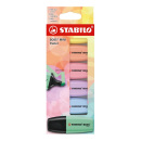 Sada zvýrazňovačov - Stabilo Boss mini Pastel - 6 rôznych farieb