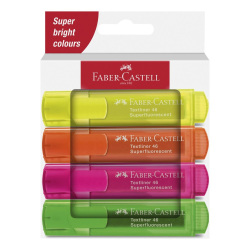Zvýrazňovač Faber-Castell Textliner 46 Neon (sada 4 kusy)
