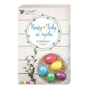 Farby na vajíčka so strieborným efektom, 5 kusov v balení