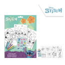 Vymaľovánka set s pastelkami a samolepkami Stitch