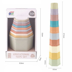 Kelímky stohovacie šesťhranné 37,3 cm