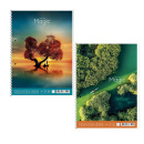 Špirálový zošit A4 linajkový 80 listov Colourful magic