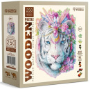 Drevené puzzle Mystický tiger 250 dielikov