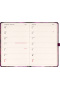 Notique Planbook diár/notes Fialové kvety 2026, 13 x 21 cm (EN)