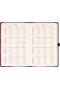 Notique Planbook diár/notes Fialové kvety 2026, 13 x 21 cm (EN)