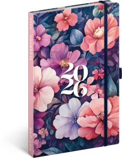 Notique Planbook diár/notes Kytica 2026, 13 x 21 cm (EN)