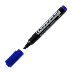Popisovač Permanent B  modrý