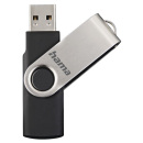 HAMA Rotate, USB Kľúč, 64GB, strieborný/čierny