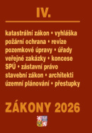 Zákony IV 2026 –  Stavebnictví, půda