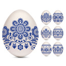 Dekoračná fólia na vajíčka folklórna modrá 12 kusov