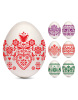 Dekoračná fólia na vajíčka folklórna farebná 12 kusov