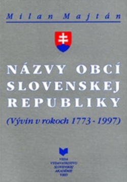 Názvy obcí Slovenskej republiky Vývin v rokoch 1773 - 1997