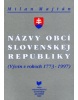 Názvy obcí Slovenskej republiky Vývin v rokoch 1773 - 1997