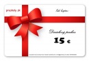 Darčeková poukážka na nákup v hodnote 15 €