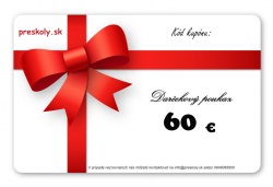Darčeková poukážka na nákup v hodnote 60 €