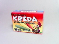 Krieda farebná zastrúhaná 50ks