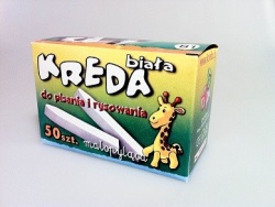 Krieda biela zastrúhaná 50ks