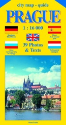 City map - guide PRAGUE 1:16 000 (angličtina, němčina, ruština, španělština, holandština) (Jiří Beneš)