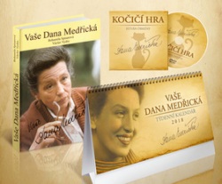 Komplet 3ks Vaše Dana Medřická + DVD + kalendář 2018 (Bohumila Spisarová, Václav Vydra)
