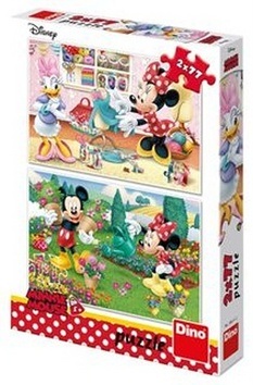 DINO Puzzle Pracovitá Minnie 2x77 dielikov