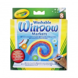 Crayola smyvatelné fixy na sklo