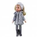 Bábika Claudia v sivom 32cm