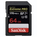 SanDisk Extreme PRO SDXC 64GB 170 MB/s C10 V30 UHS