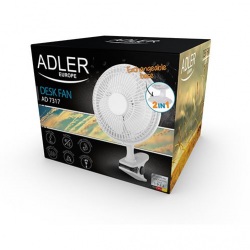 ADLER AD 7317, Stojanový ventilátor s klipom 2v1