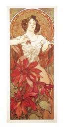 Pohľadnica Alfons Mucha – Ruby, dlhá