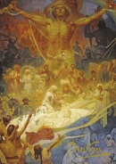 Pohľadnica Alfons Mucha Slovanská epopeja – Apoteóza z dejín Slovanstva, krátka