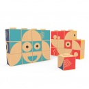 Korkové puzzle kocky Zvieratká