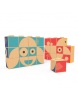 Korkové puzzle kocky Zvieratká