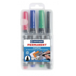 CENTROPEN Sada permanentných popisovačov Centropen 8576/4S