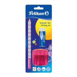 PELIKAN Sada trojhranná ceruzka B, guma, strúhadlo v blistri