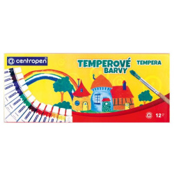 PELIKAN Temperové farby Centropen 12 farieb 12ml