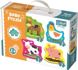 Baby puzzle Zvířata na farmě 4v1