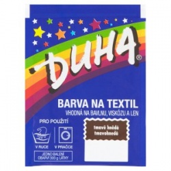 Duha tmavo hnedá farba na textil 15 g