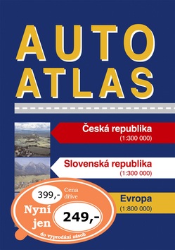 Autoatlas Česká republika 1:300T, Slovenská republika 1:300T, Evropa 1:800T