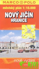 Nový Jičín, mestský plán + mapa 1:10 000
