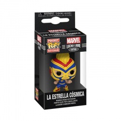 Funko POP Keychain: Marvel Luchadores - Captain Marvel (kľúčenka)