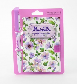 Magnetický bloček s perom - MARKÉTA