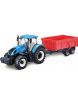 Bburago 1:50 Farm Traktor New Holland s vlečkou