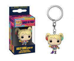 Funko Pop Keychain: Birds of Prey - Harley Quinn (Caution Tape)
